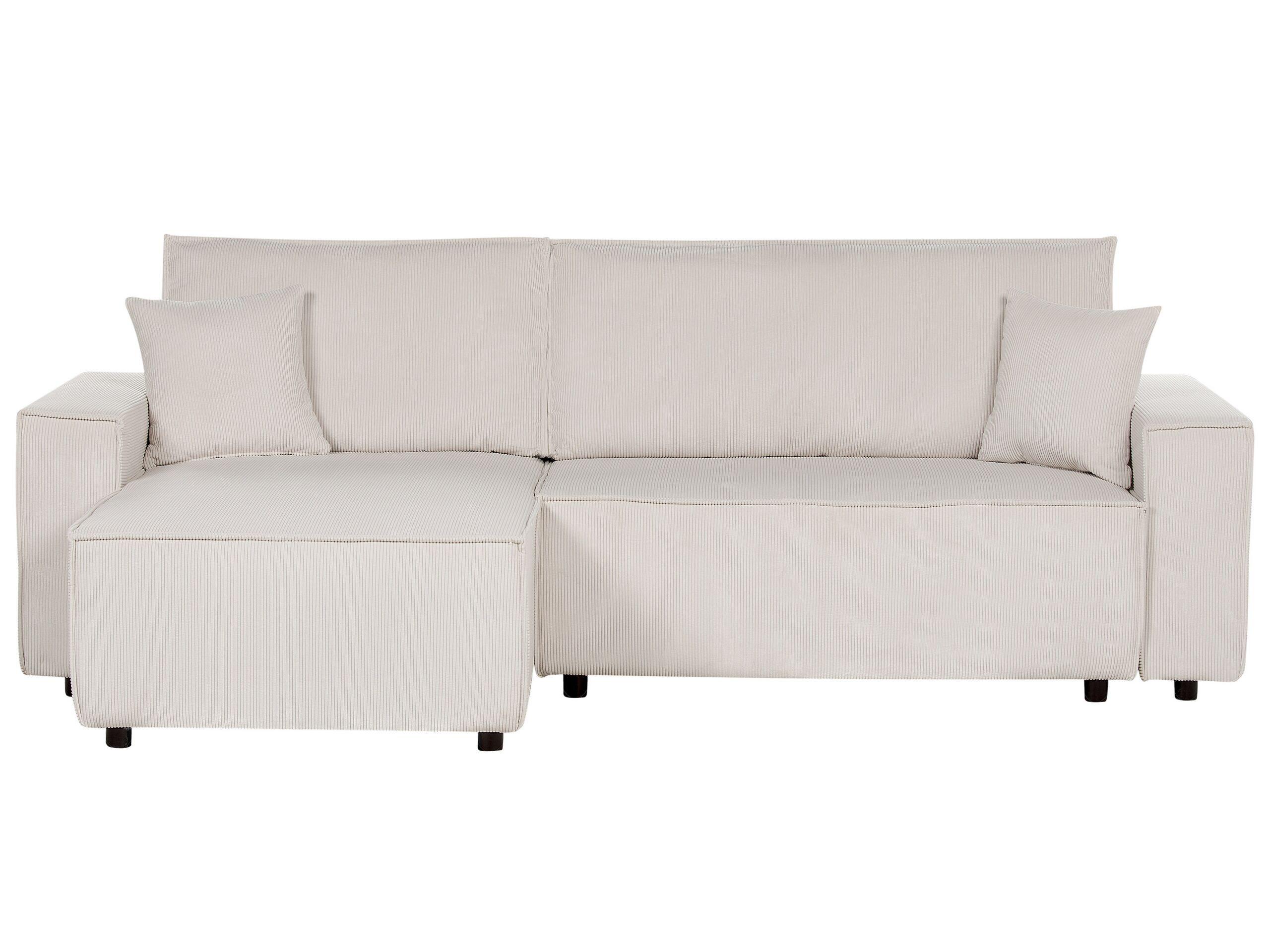 Beliani Schlafsofa aus Cord Modern ABACKA  