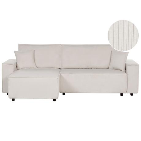 Beliani Schlafsofa aus Cord Modern ABACKA  