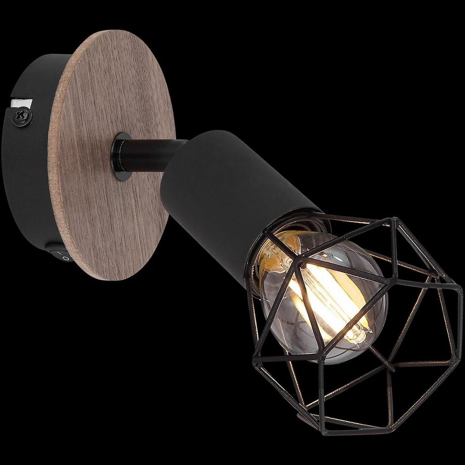 mutoni Spot Xara métal noir 1xE14  