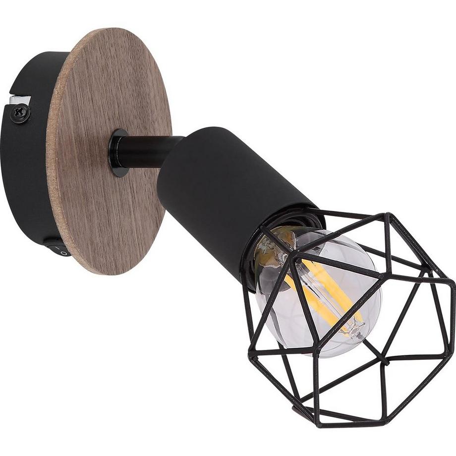 mutoni Spot Xara métal noir 1xE14  