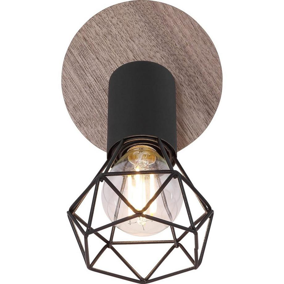 mutoni Spot Xara métal noir 1xE14  