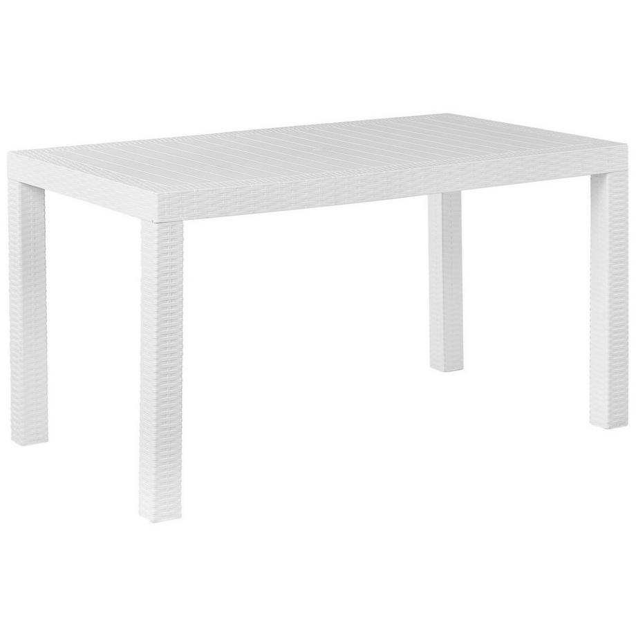 Beliani Table de salle à manger de jardin en Matière synthétique Industriel FOSSANO  