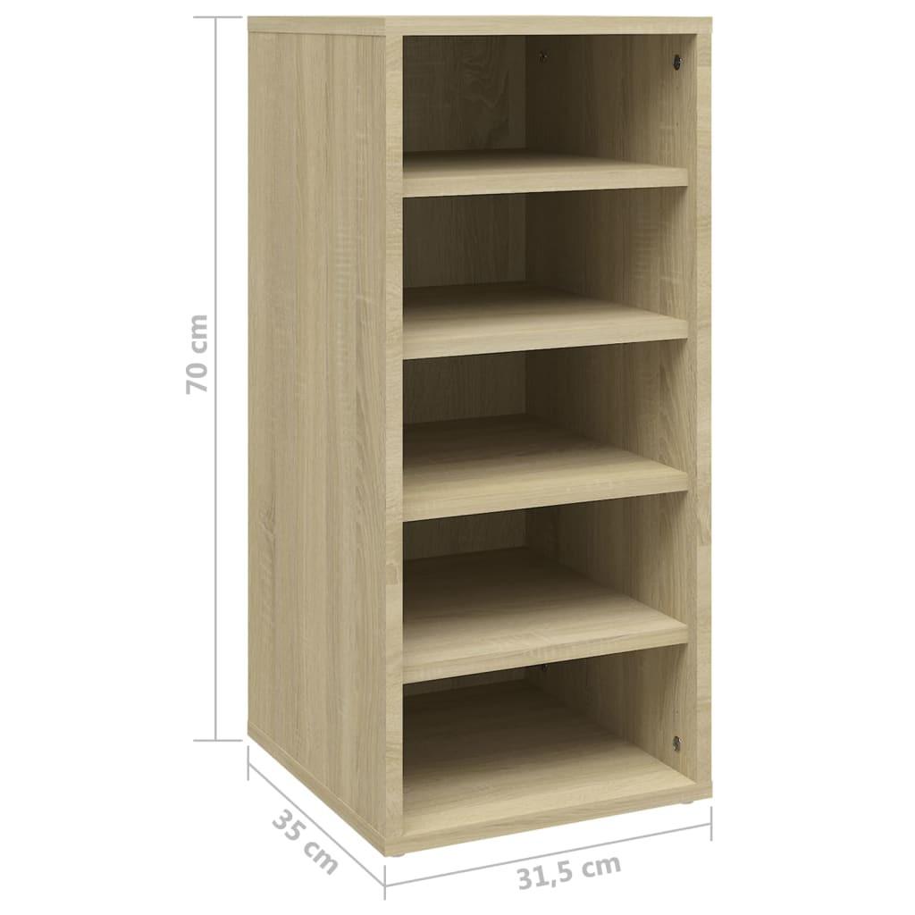 VidaXL Armoire à chaussures bois d'ingénierie  