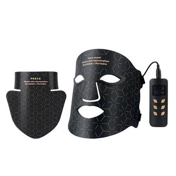 Maschera LED antietà alla silice 4 per viso e collo