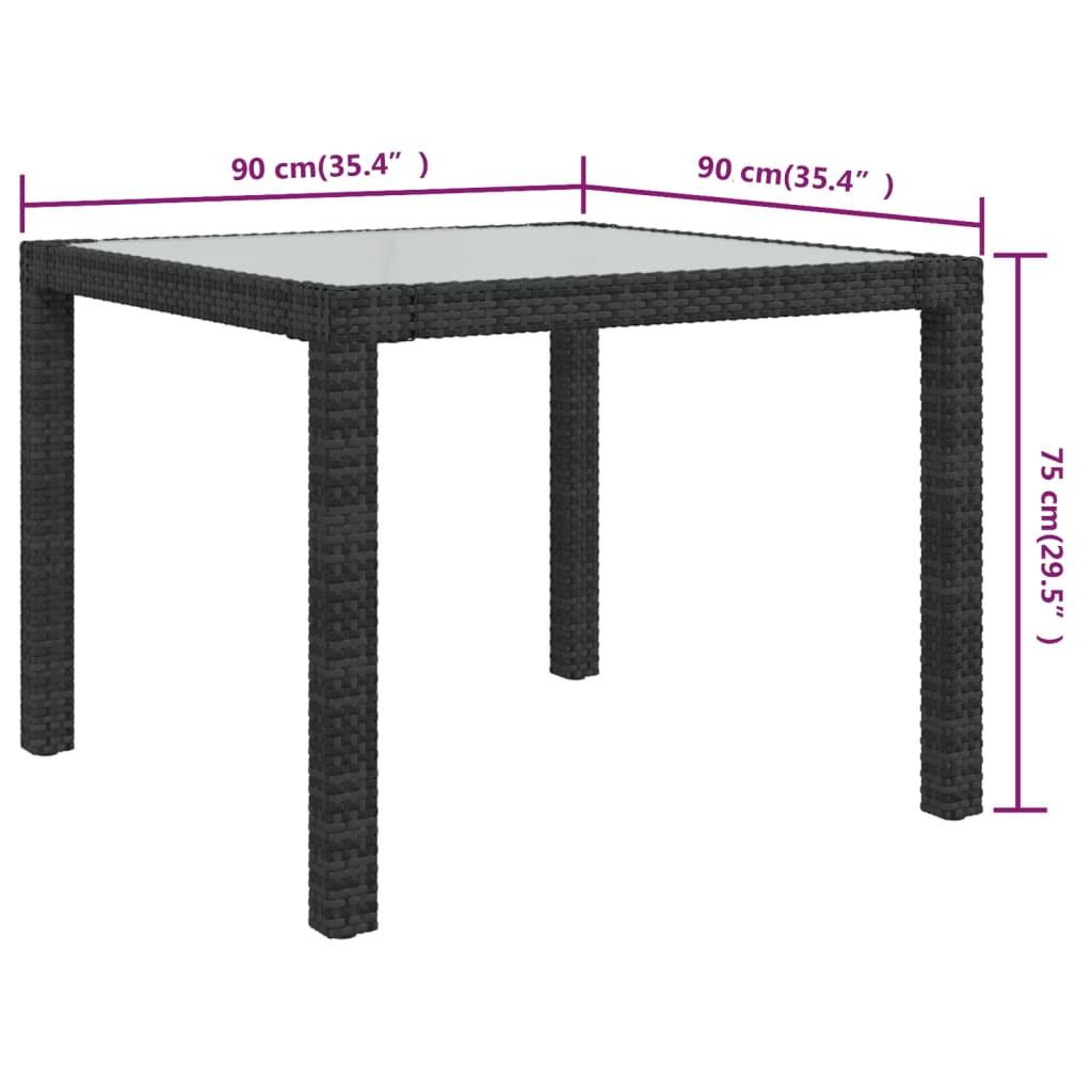 VidaXL tavolo da giardino Polirattan  