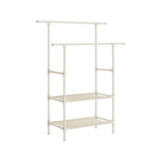 Calicosy Stabiler Doppelschienen-Kleiderständer mit 70 kg Tragkraft  