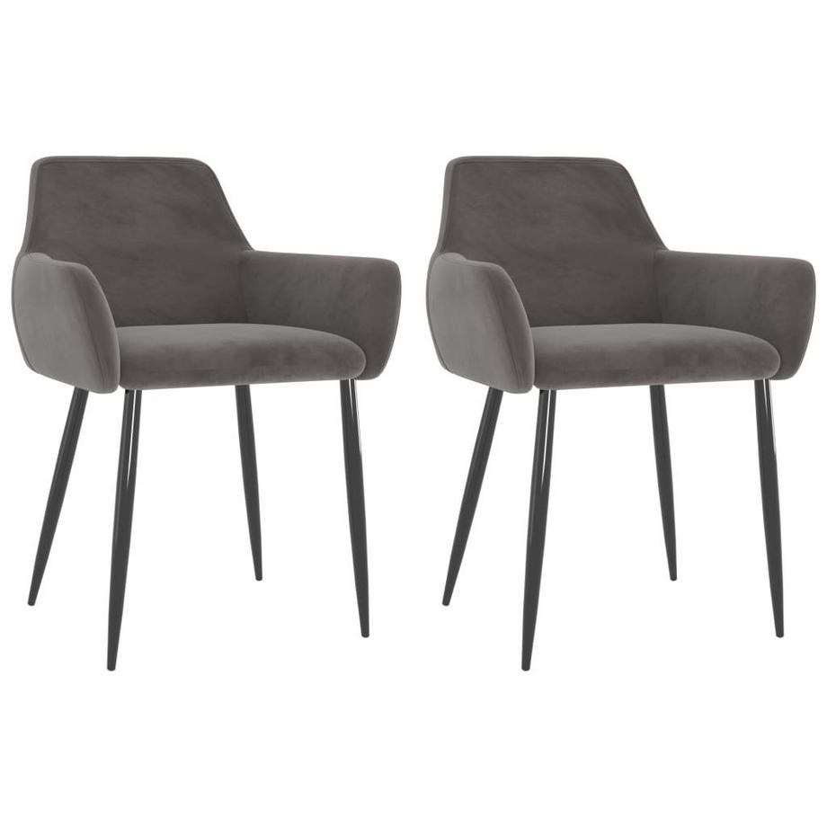VidaXL Chaise de salle à manger velours  