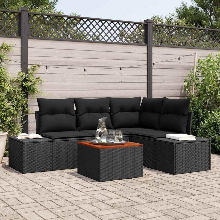 VidaXL Set da Giardino Polyrattan  
