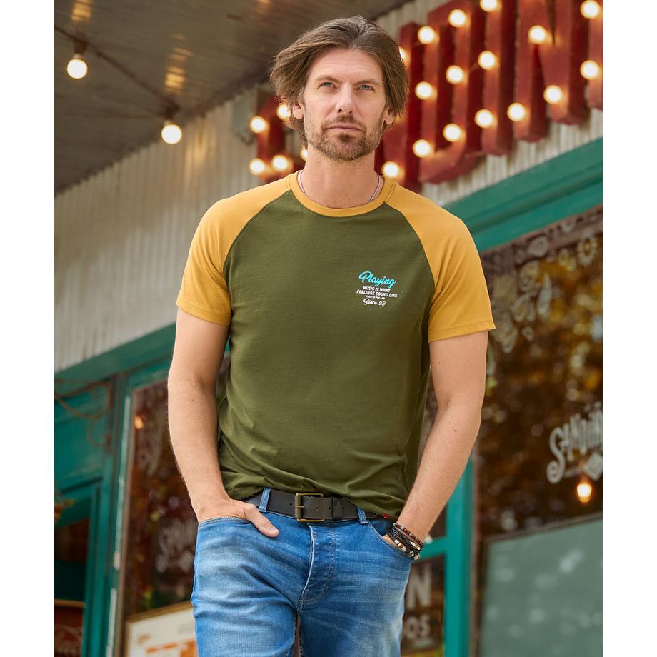 Joe Browns Rundhals-T-Shirt DJ Plattenspieler Motiv  