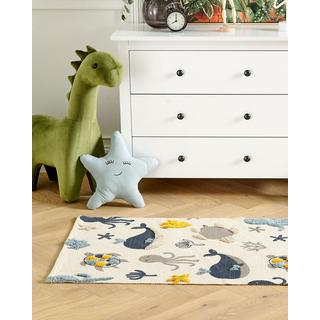 Beliani Tapis enfant en Coton Boho PORSEA  