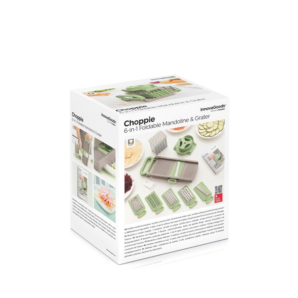 InnovaGoods Mandoline-Râpe Pliable 6 en 1 Choppie InnovaGoods  