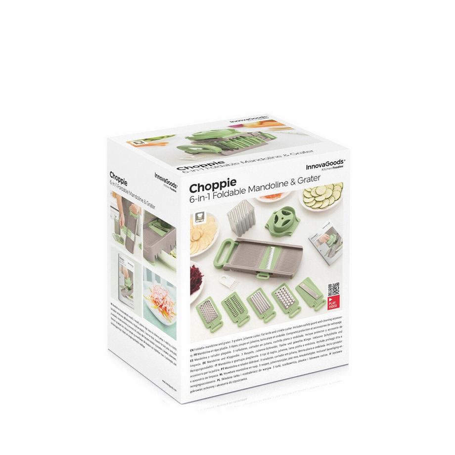 InnovaGoods Mandoline-Râpe Pliable 6 en 1 Choppie InnovaGoods  