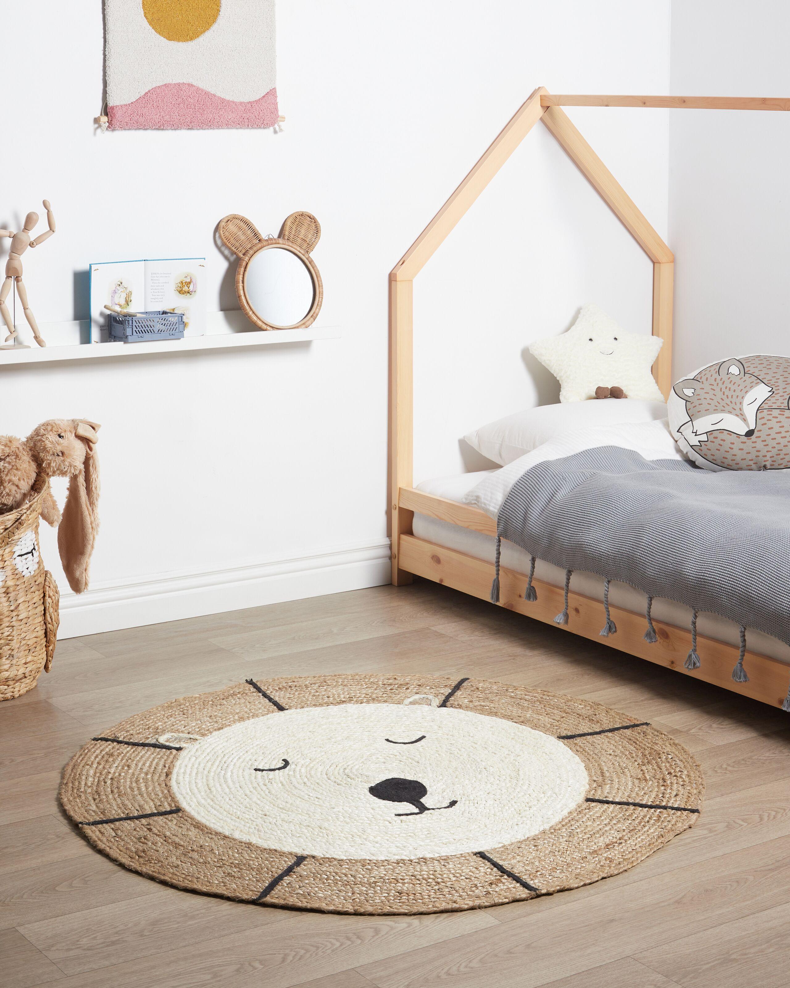 Beliani Tapis en Jute Boho KOVU  