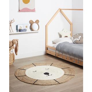 Beliani Tapis en Jute Boho KOVU  