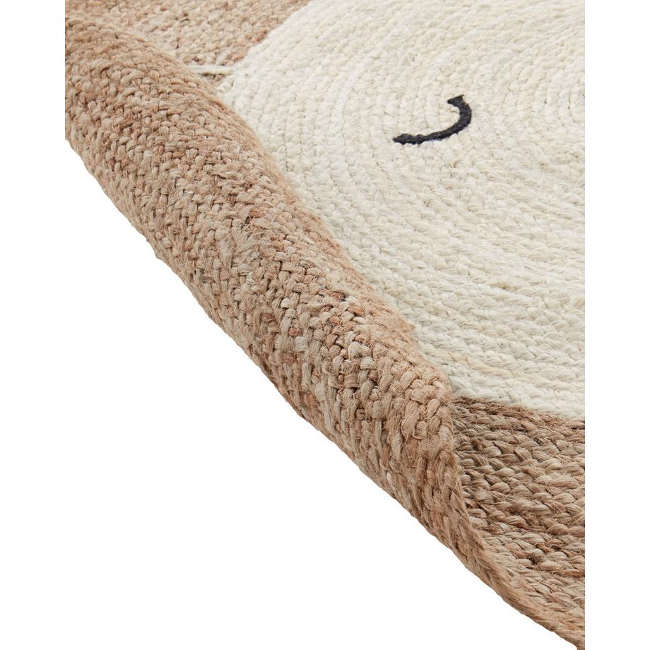 Beliani Kinderteppich aus Jute Boho KOVU  