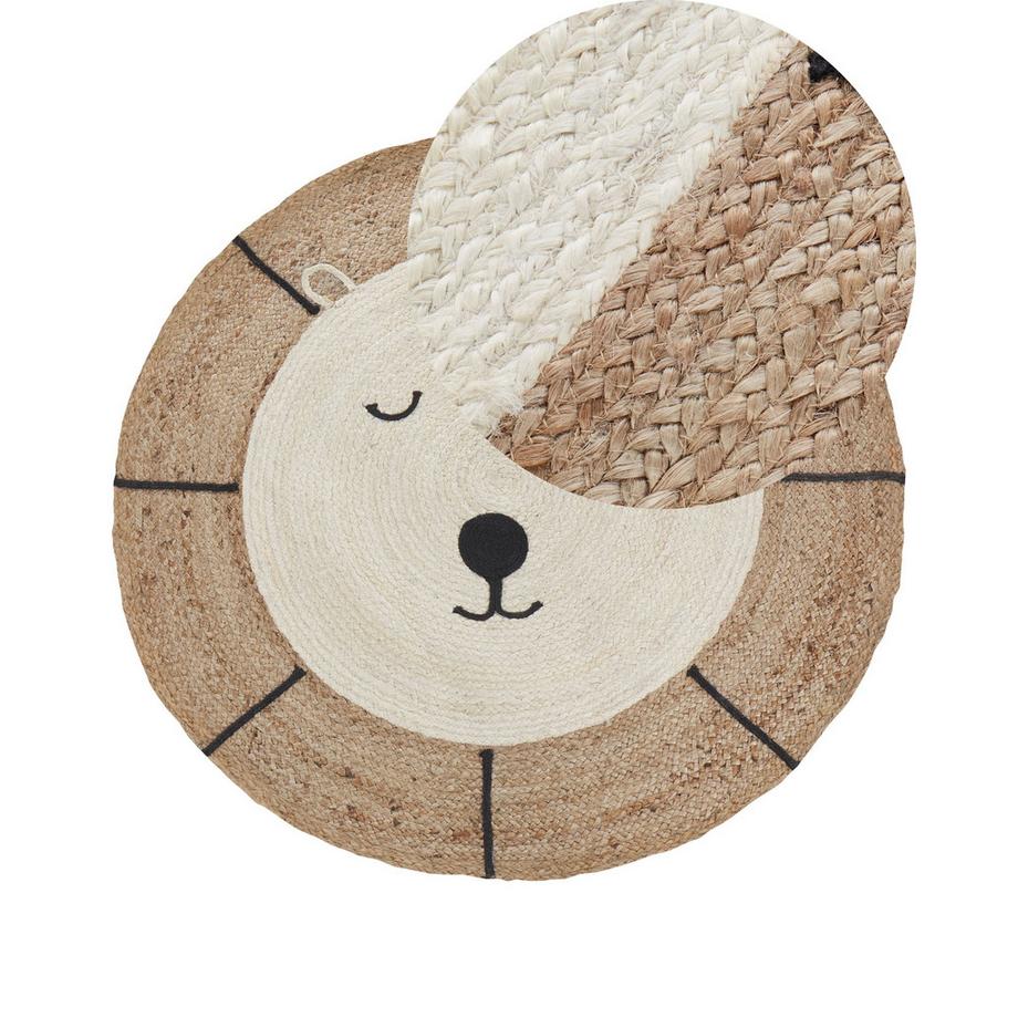Beliani Kinderteppich aus Jute Boho KOVU  