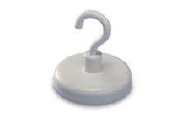 Image of Magnetoplan Hakenmagnet 36mm 52636 Weiss, 8kg Unisex