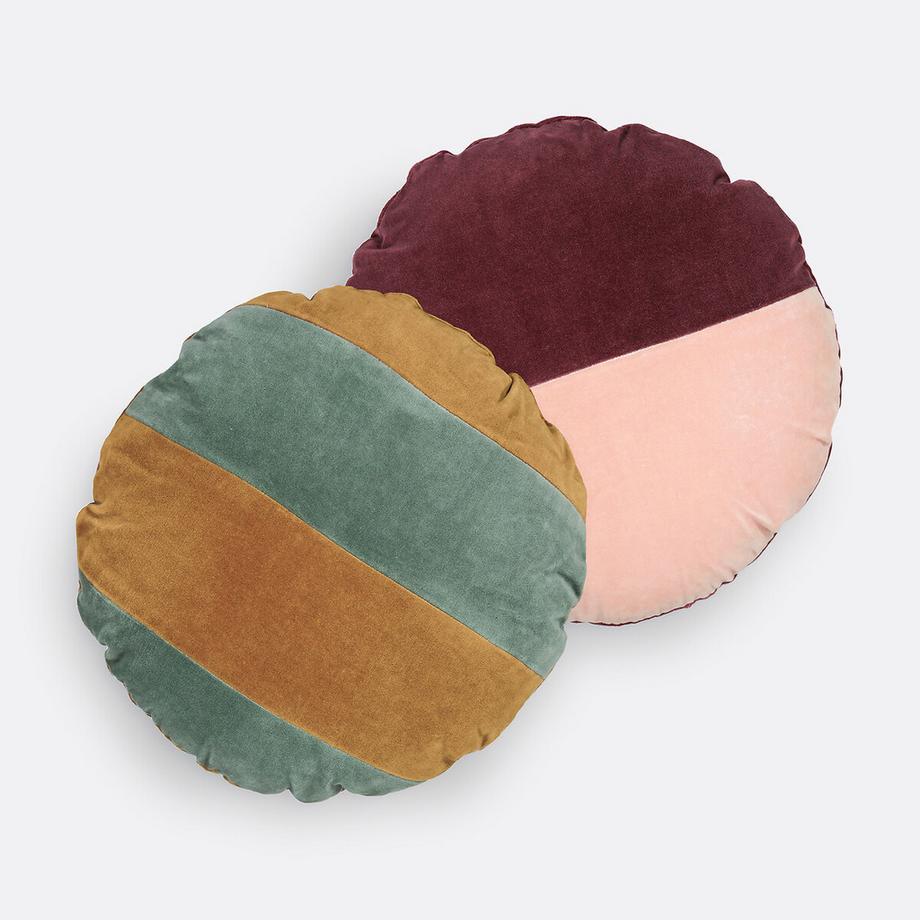 La Redoute Intérieurs Rundes Samt-Kissen Anelio  