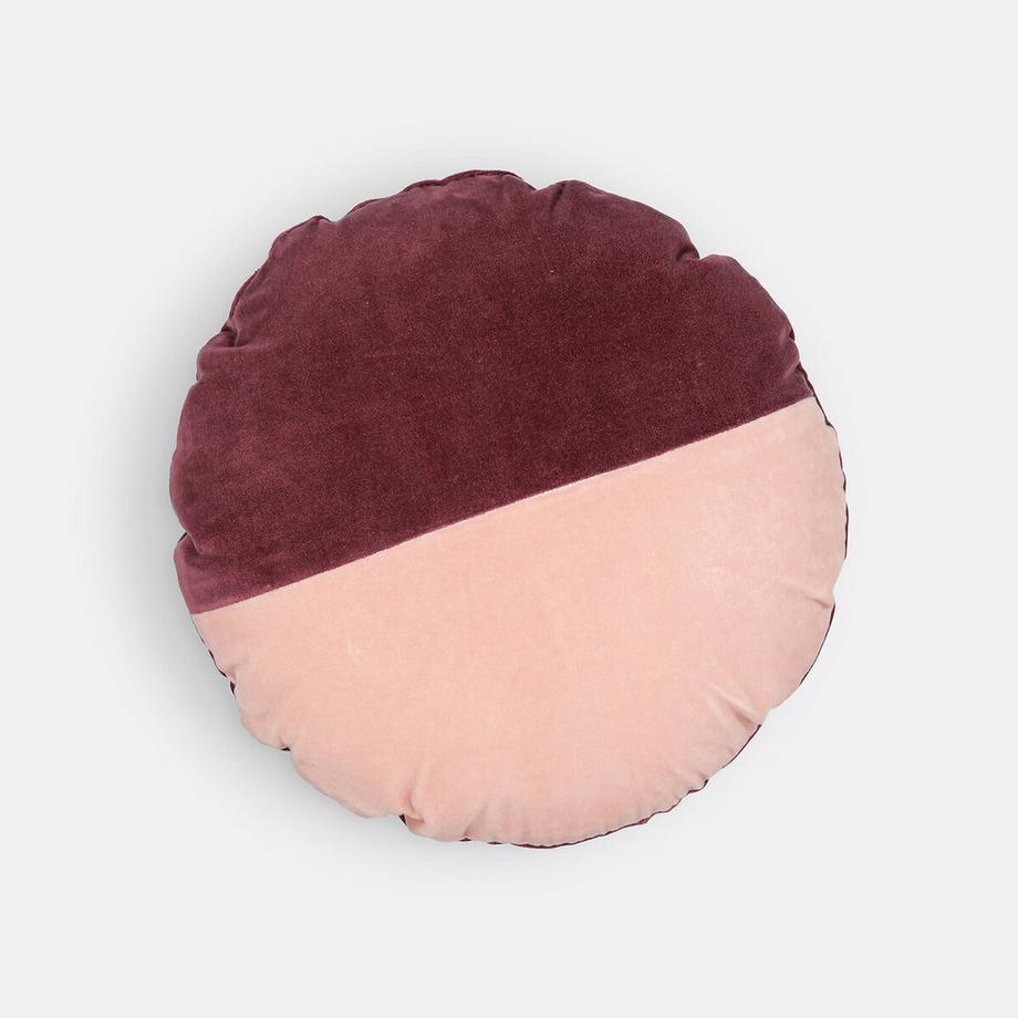Rundes Samt-Kissen Anelio