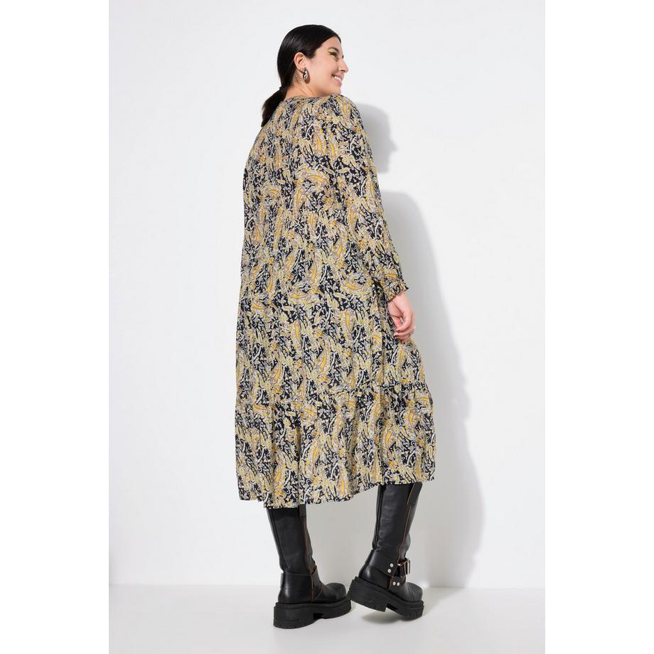 Studio Untold A-Linie Paisley Print Langarm Kleid  