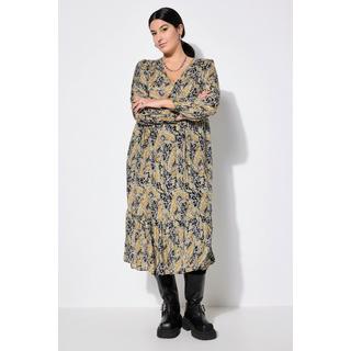 Studio Untold Robe A-Line Imprimé Cachemire Manches Longues  