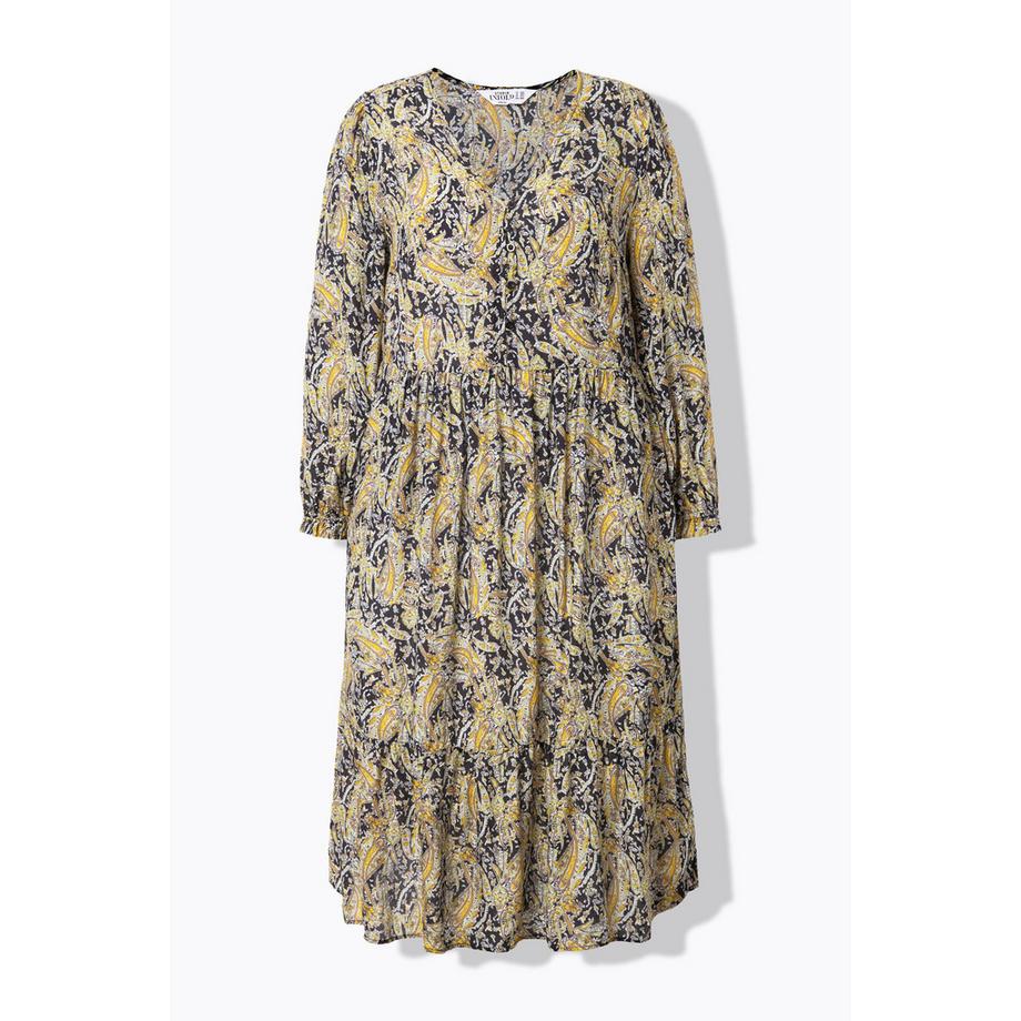 Studio Untold A-Linie Paisley Print Langarm Kleid  