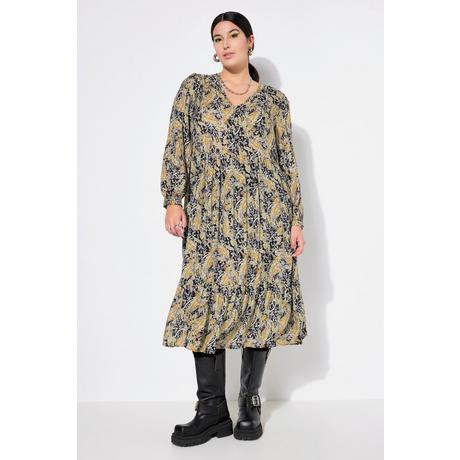 Studio Untold Robe A-Line Imprimé Cachemire Manches Longues  