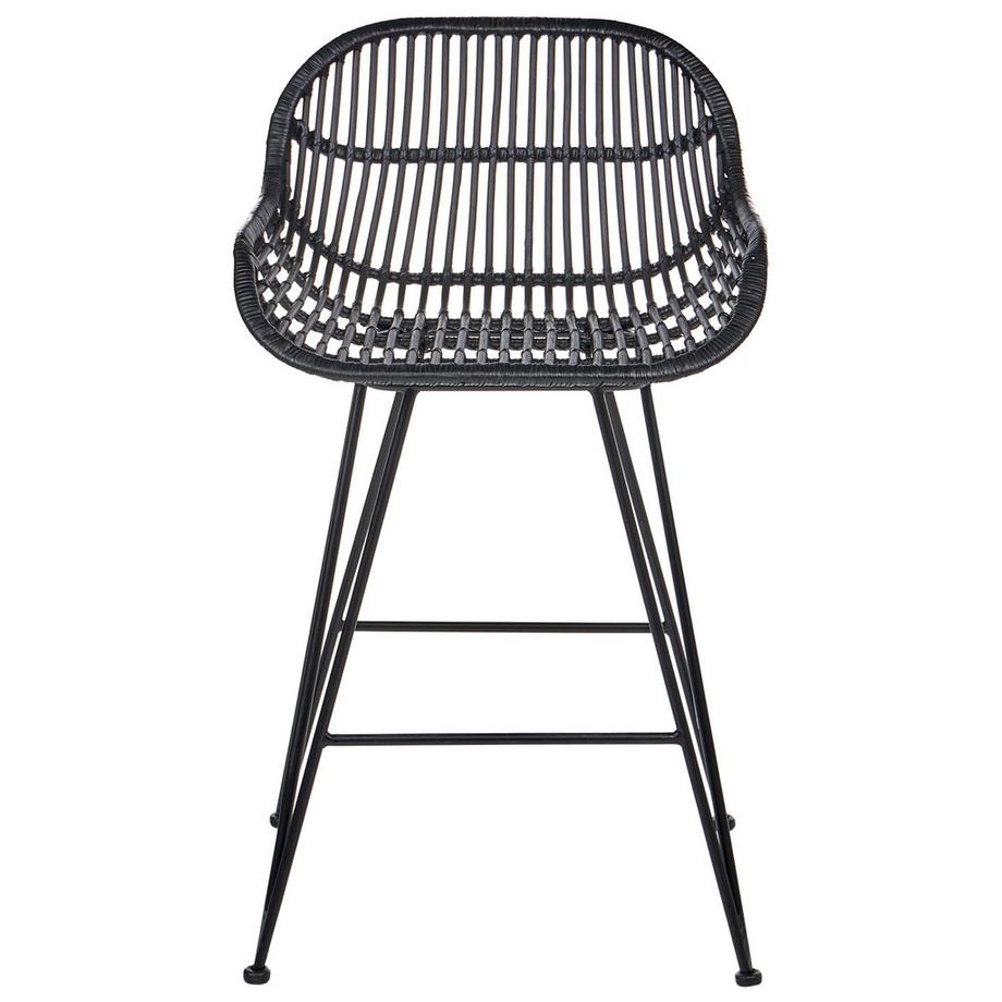 Beliani Set mit 2 Barstühlen aus Rattan Boho TERRELL  