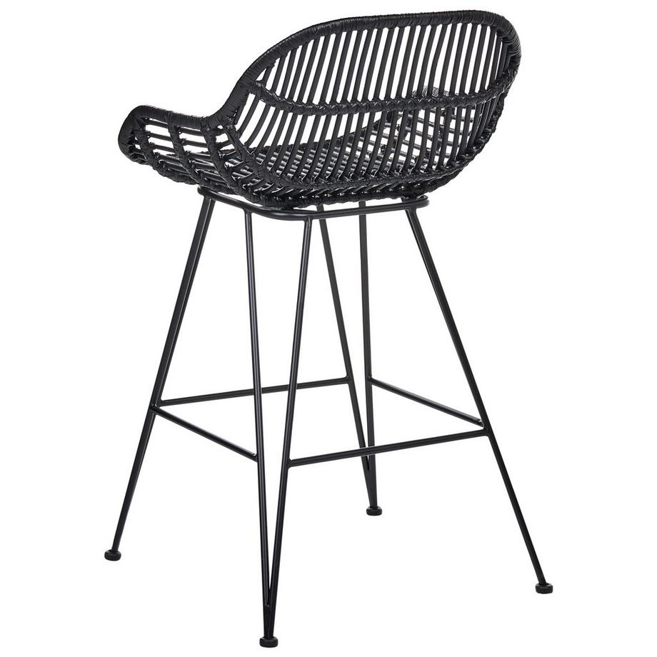Beliani Set mit 2 Barstühlen aus Rattan Boho TERRELL  