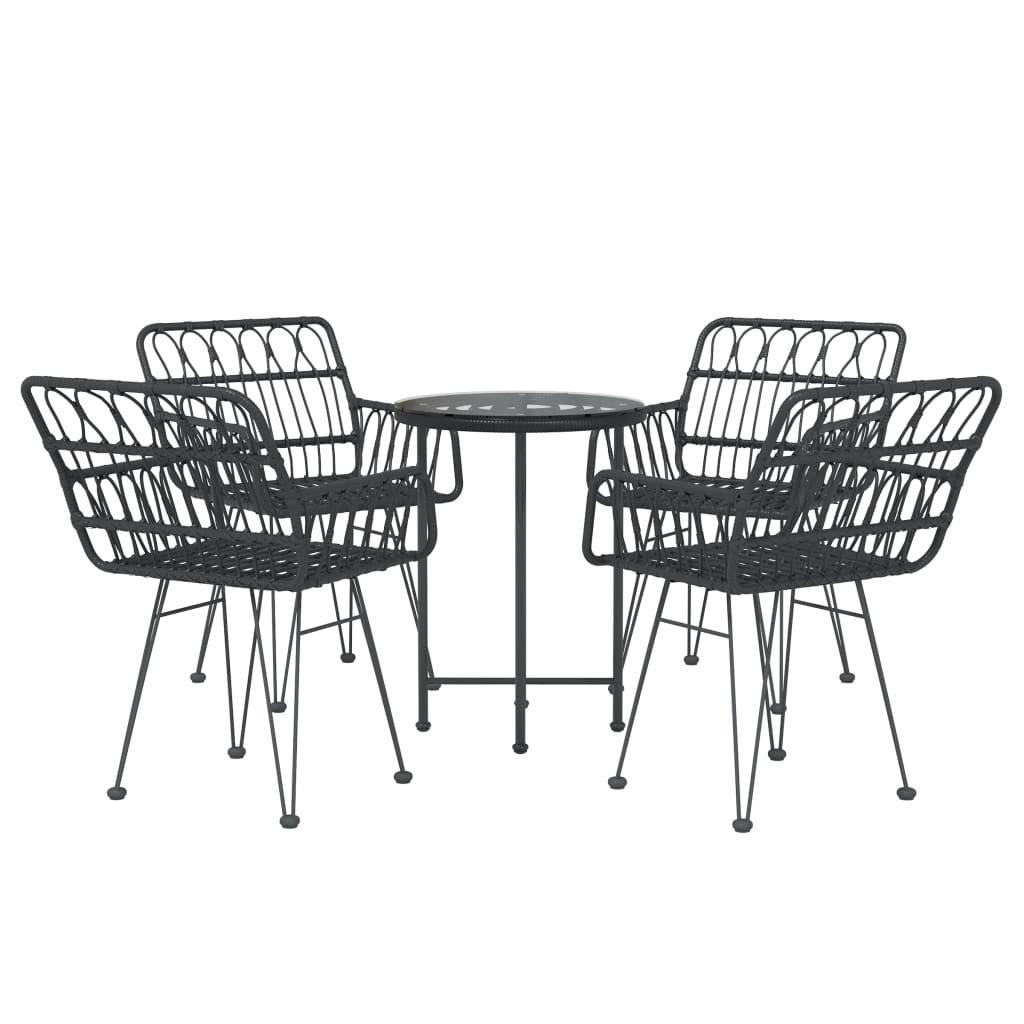 VidaXL set da pranzo da giardino Polirattan  