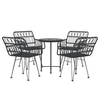 VidaXL set da pranzo da giardino Polirattan  