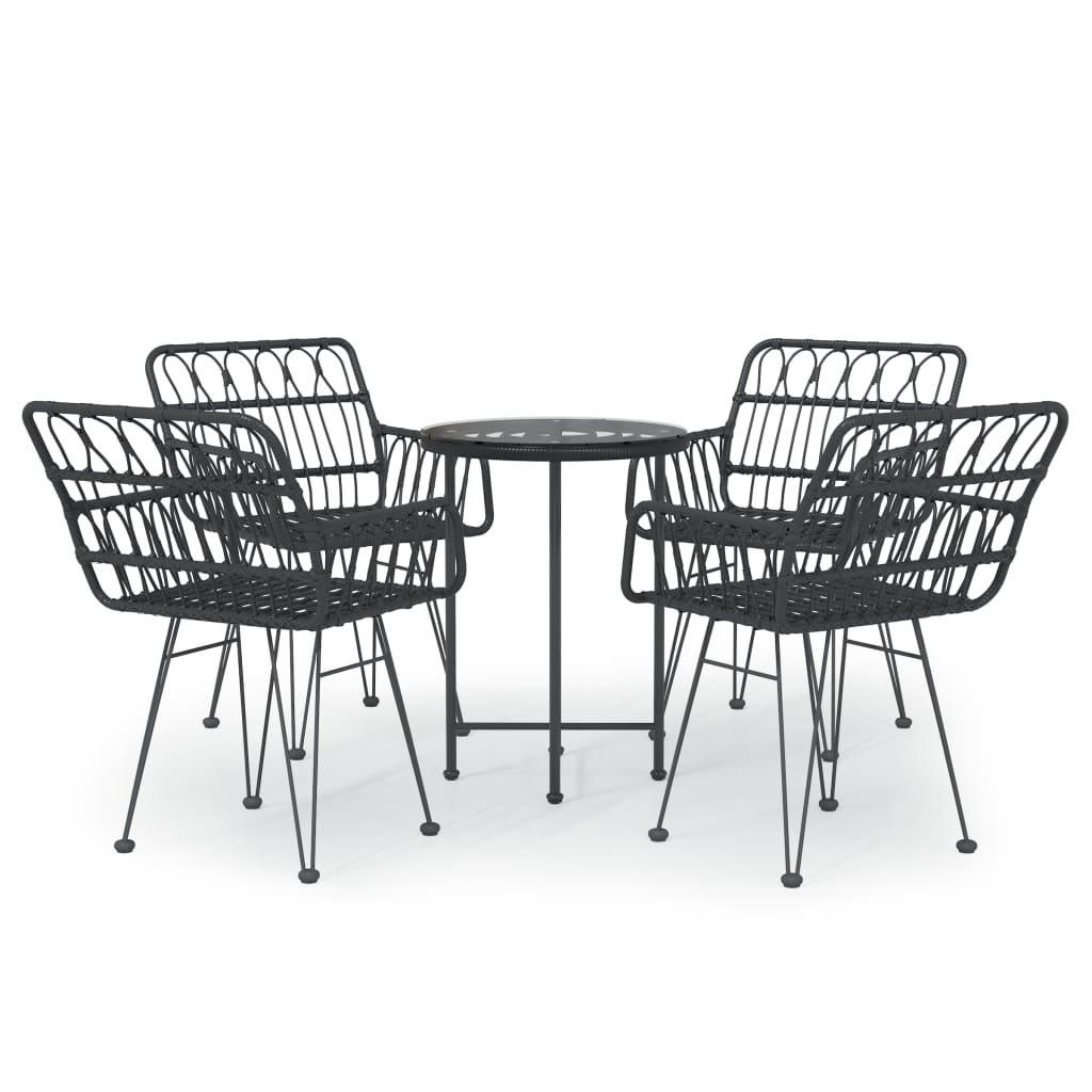 VidaXL set da pranzo da giardino Polirattan  