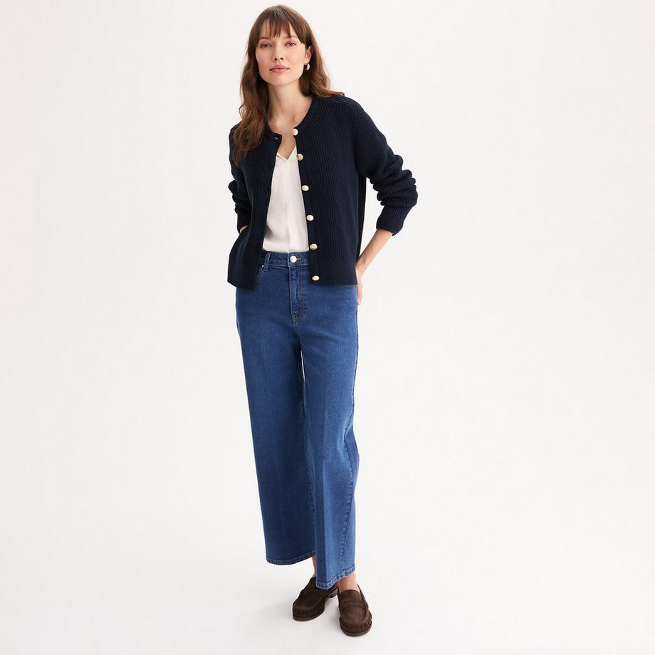 La Redoute Collections Rundhals Cardigan  