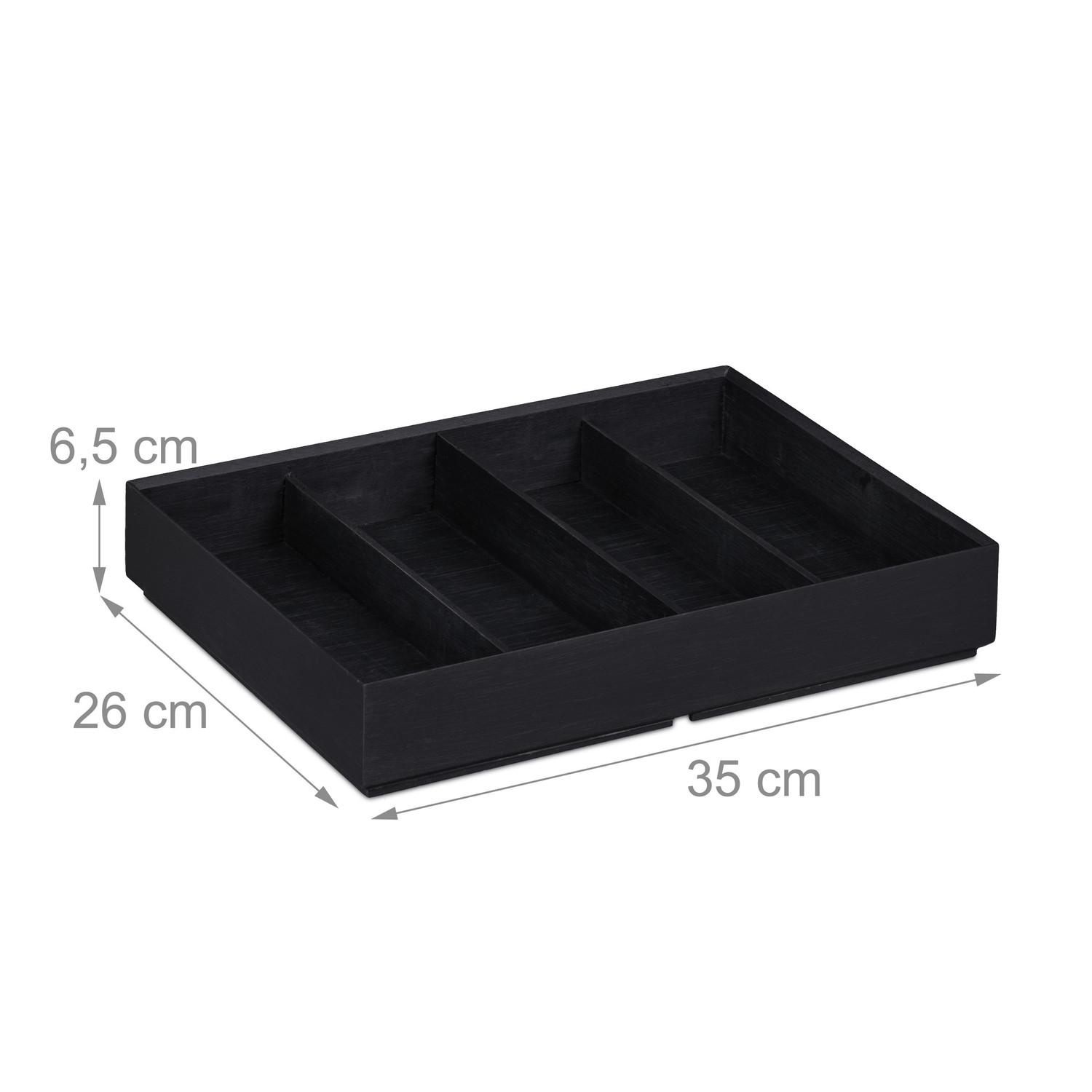 Northix Organiseur de bureau empilable en bambou  