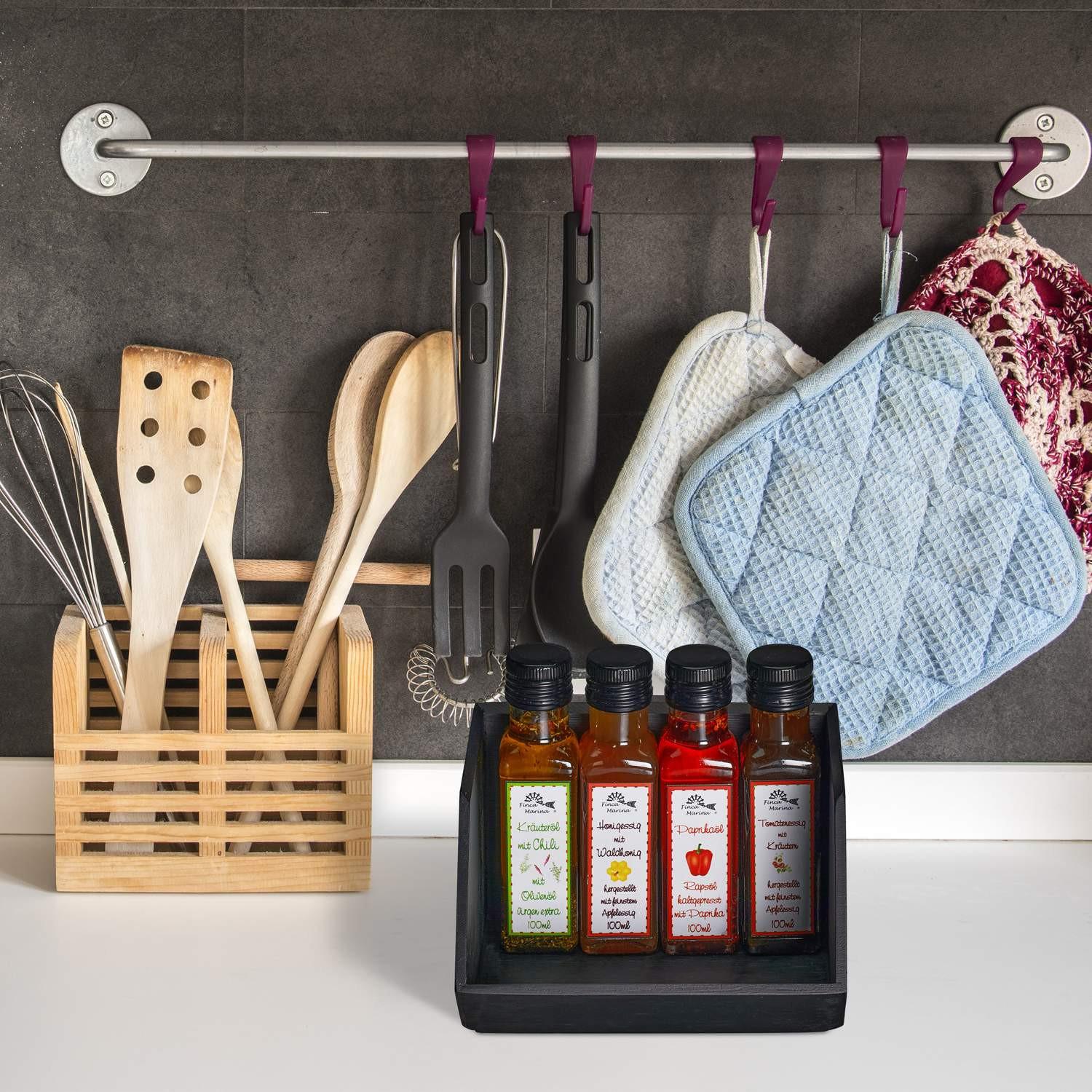 Northix Organiseur de bureau empilable en bambou  