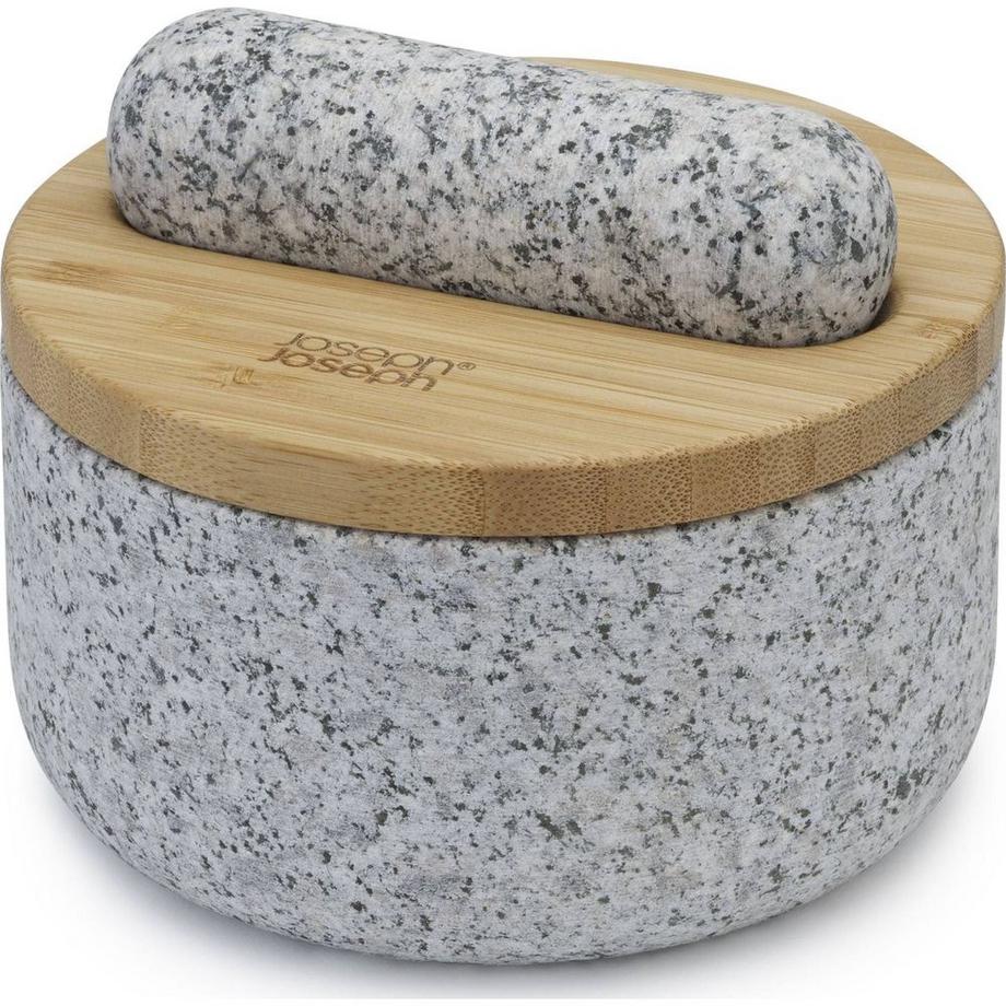 Joseph Joseph  Dash Mörser Stößel aus Granit mit Bambusdeckel 