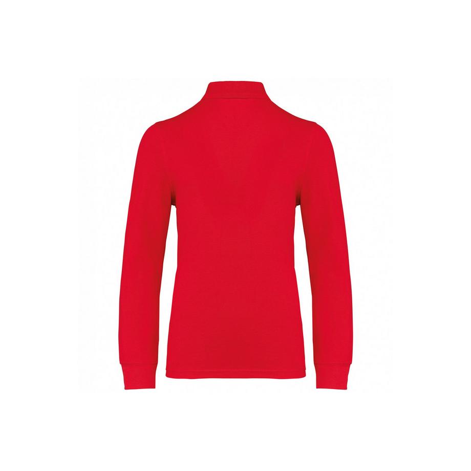 Kariban  langarm polo-shirt kind 