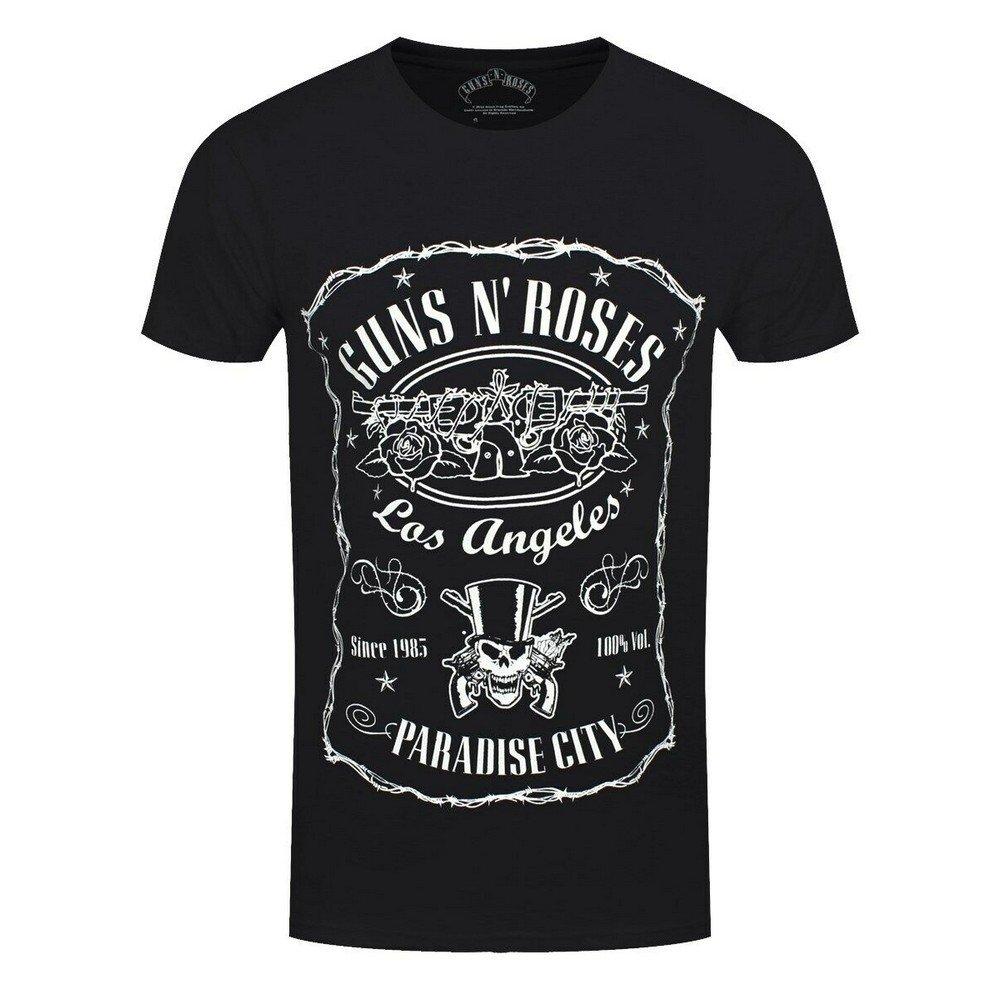 Image of Paradise City Label Tshirt Damen Schwarz XL