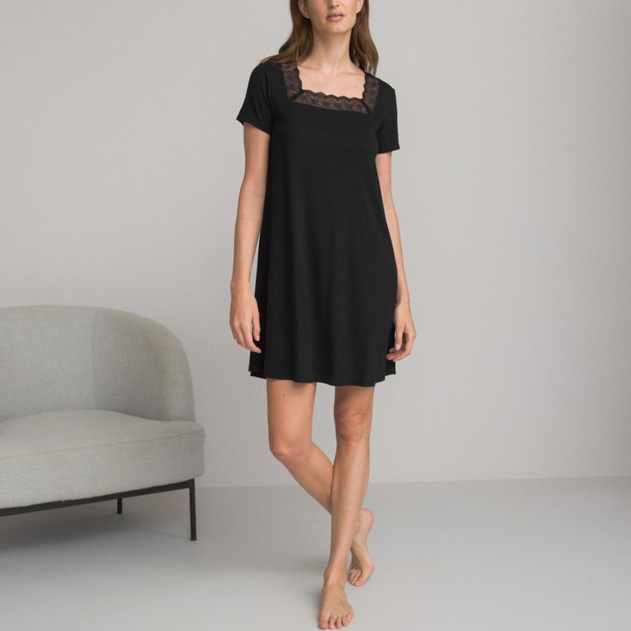 La Redoute Collections Chemise de nuit manches courtes  