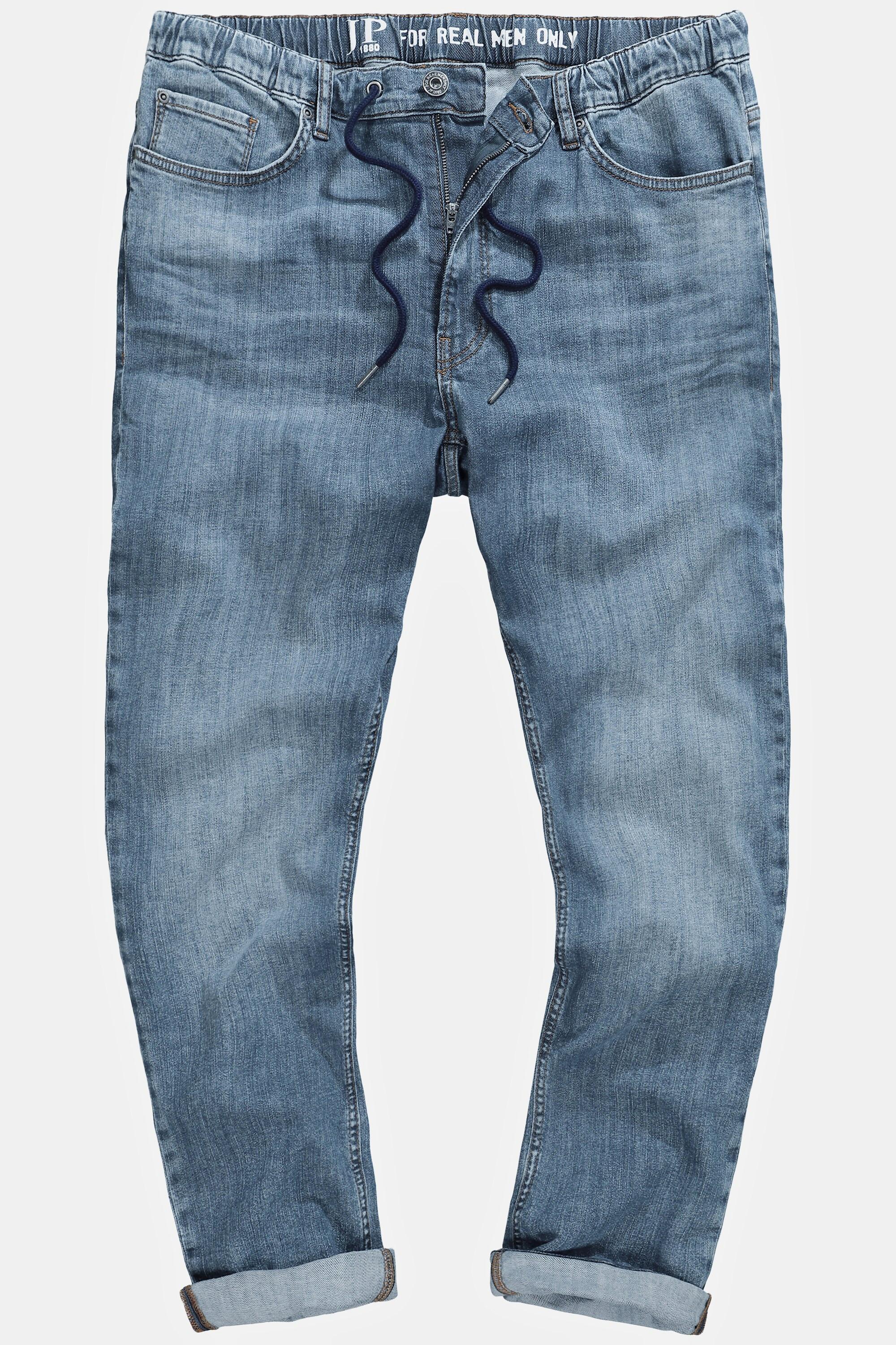 JP1880  Jean à enfiler JP1880 en tissu lightweight. Coupe Modern Straight Fit bleu clair 