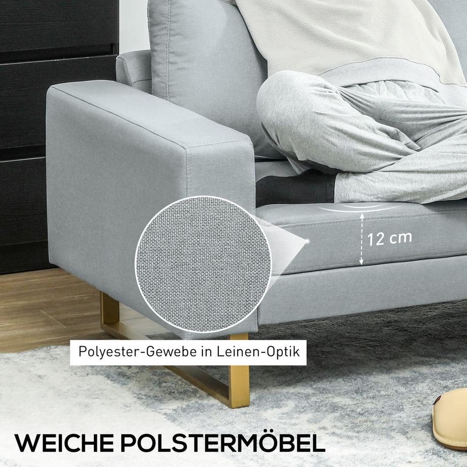 HOMCOM 3-Sitzer-Sofa  