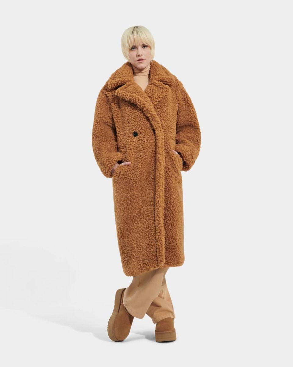 UGG  W GERTRUDE LONG TEDDY COAT-L 