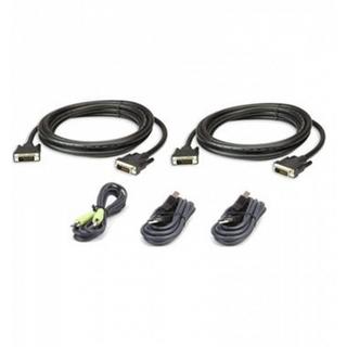 ATEN  2L-7D03UDX5 USB DVI-D Dual Link Secure KVM Kabel Set 3M 