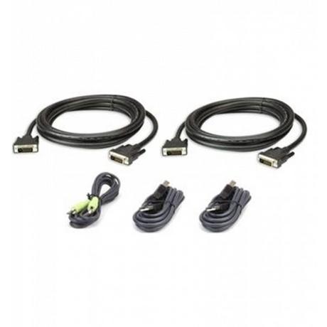 ATEN  2L-7D03UDX5 USB DVI-D Dual Link Secure KVM Kabel Set 3M 