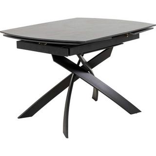 KARE Design Table à rallonges Twist noir 120-180x90  