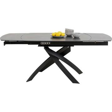 Table à rallonges Twist noir 120-180x90