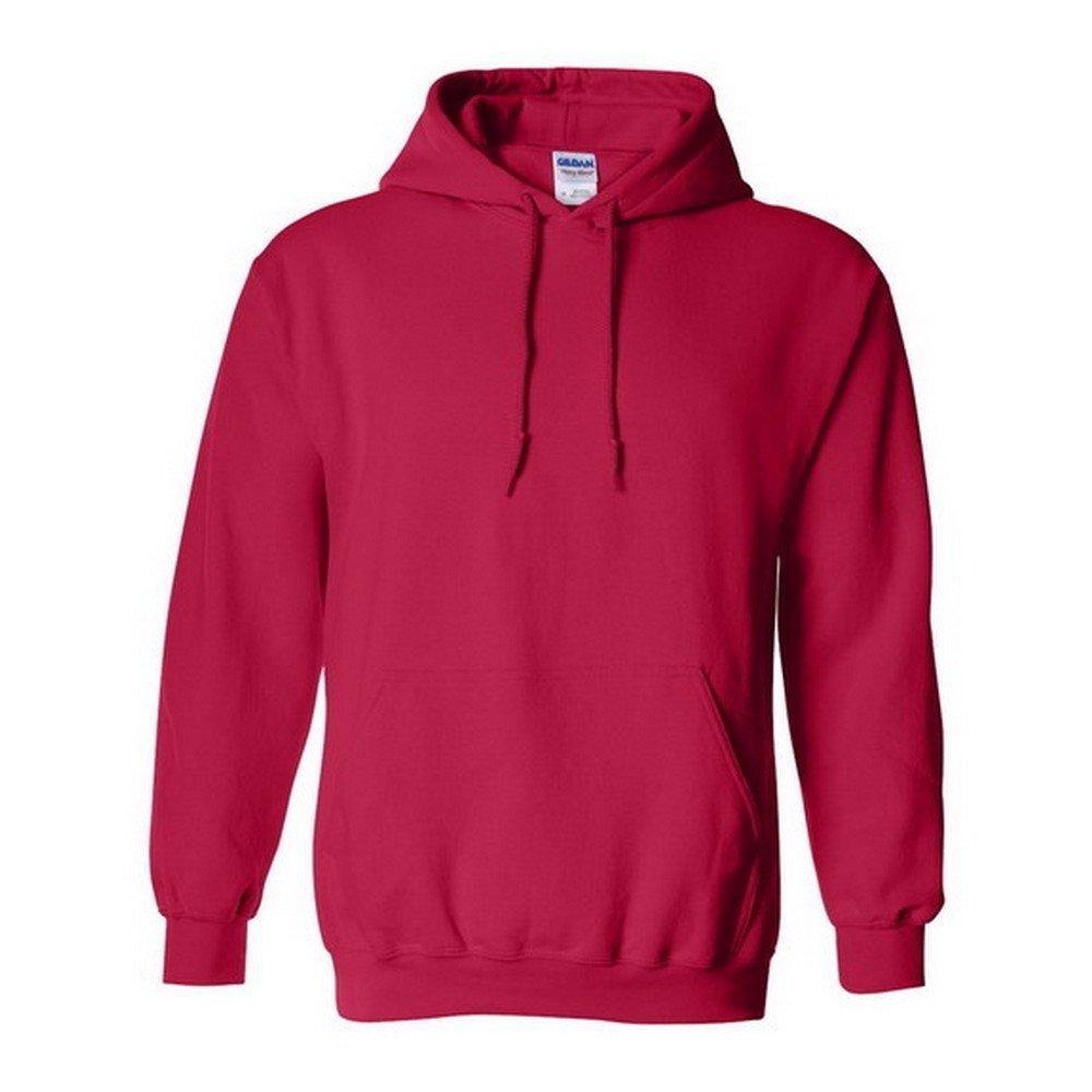 Image of Heavy Blend Kapuzenpullover Hoodie Kapuzensweater Herren Rot Bunt S