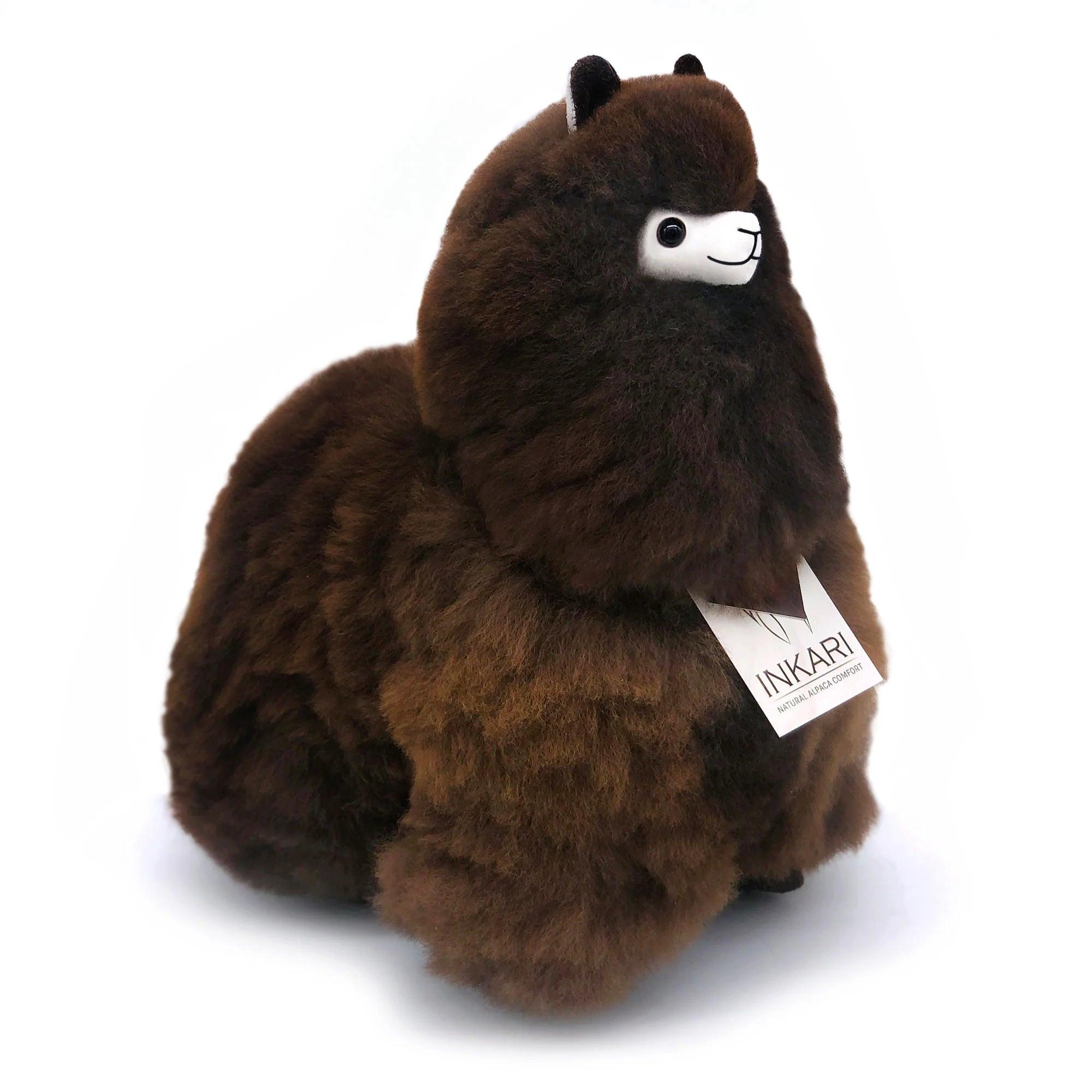 Image of Alpaka Kuscheltier Medium (32 cm) - Cacao