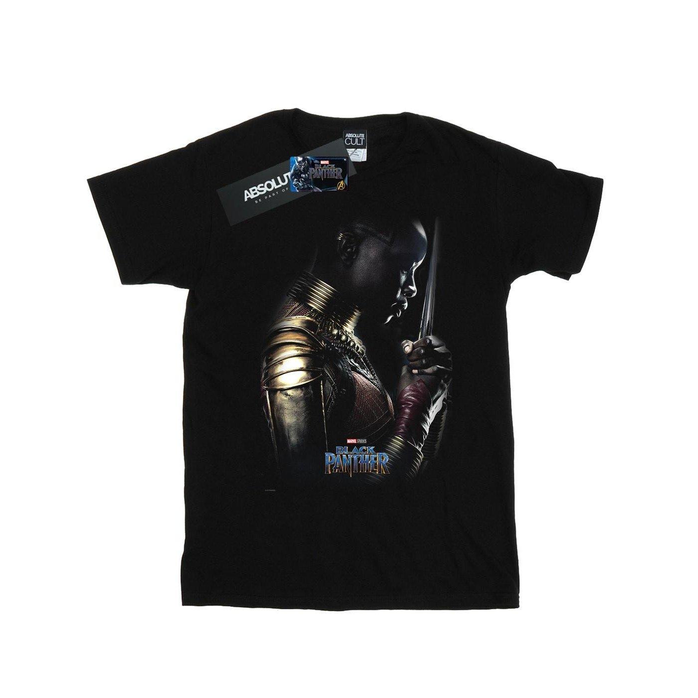 Image of Black Panther Okoye Poster Tshirt Unisex Schwarz 140/146