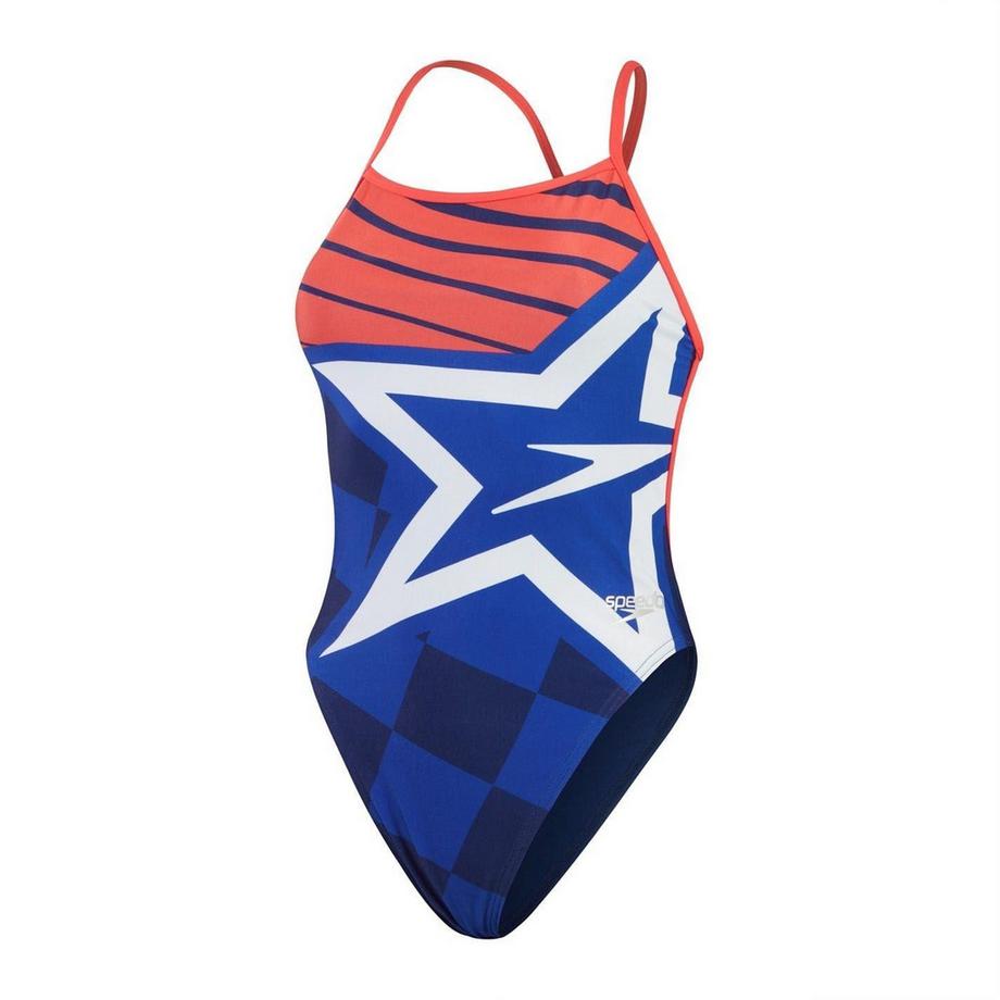 Maillot De Bain 1 Pièce Motiftyle Étoile Et Rayures Placement